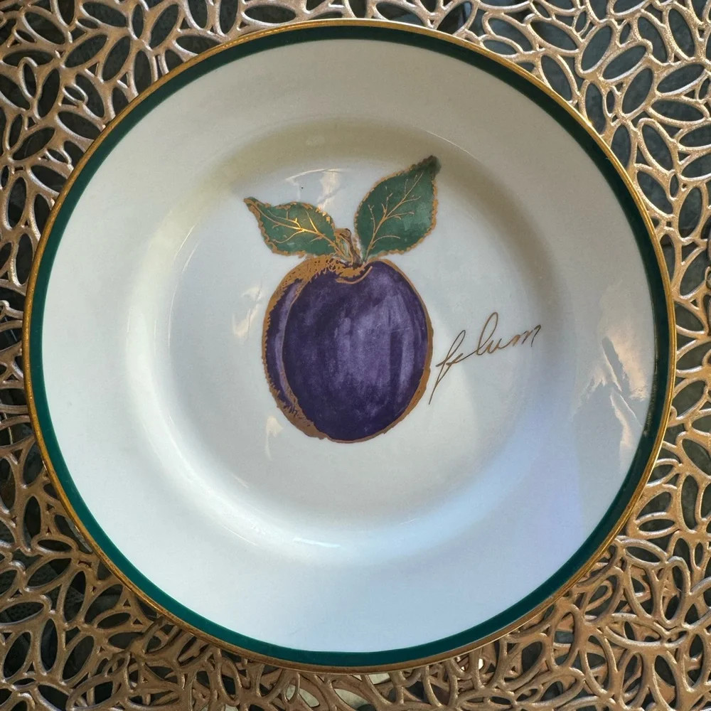 Crate & Barrel | Set Hand Painted Lunch/Dessert Plates -Each Plate Different!